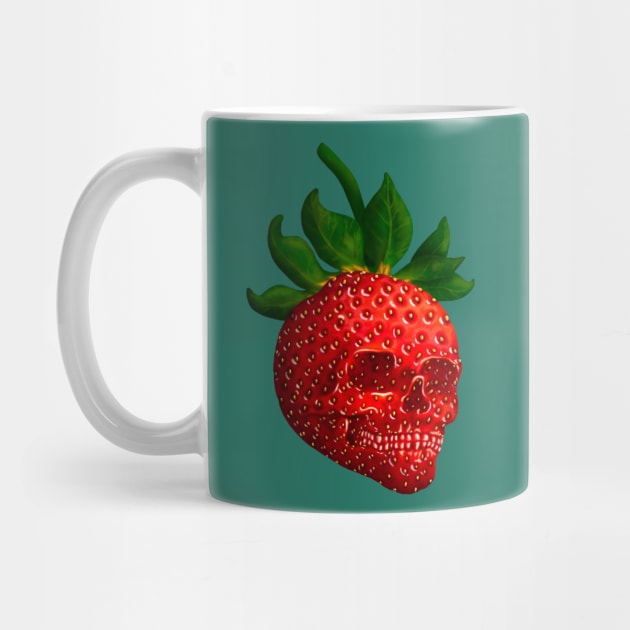 Strawberry Skull by Lyara Costa